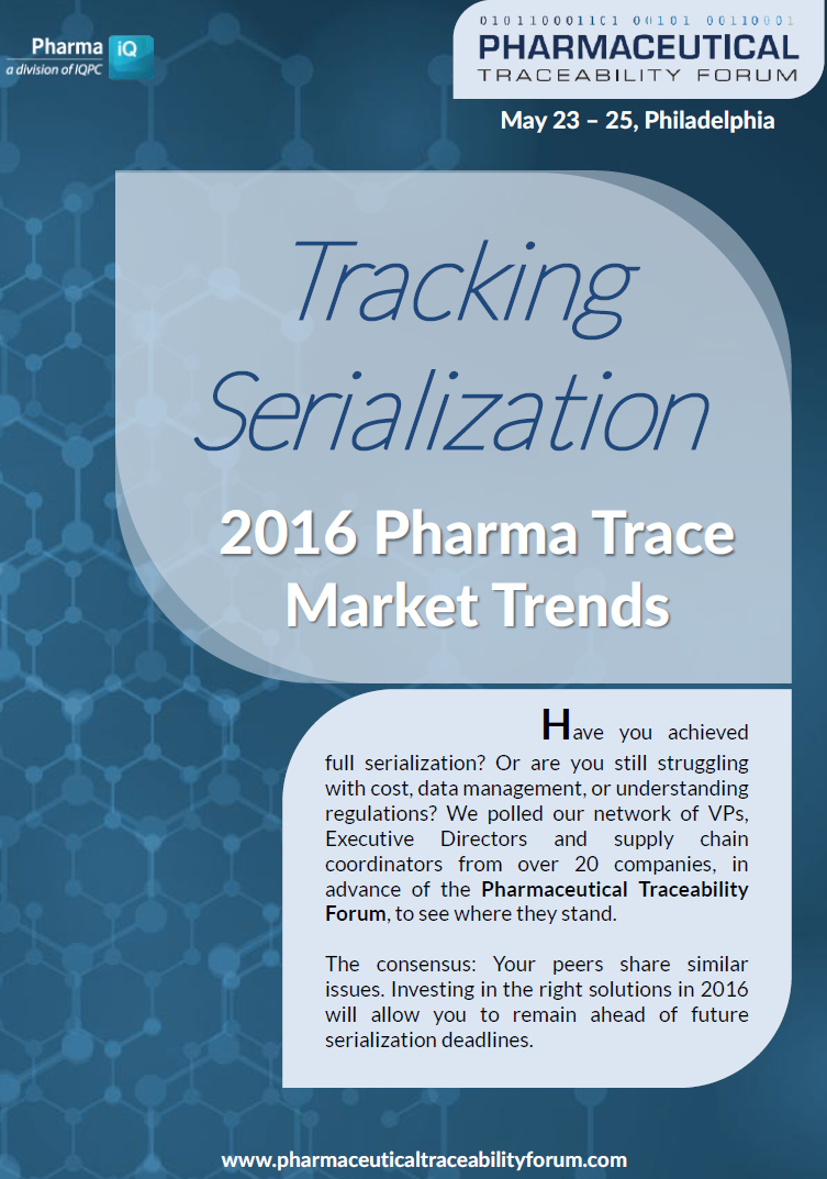 Tracking Serialization: 2016 Pharma Trace Market Trends | RxTrace